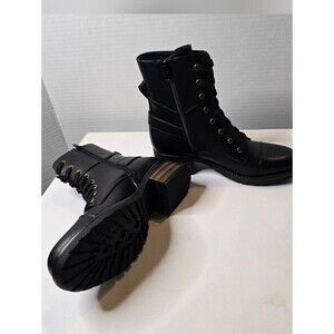Indigo Rd. Mid Calf Zip Up Combat Boots Nib